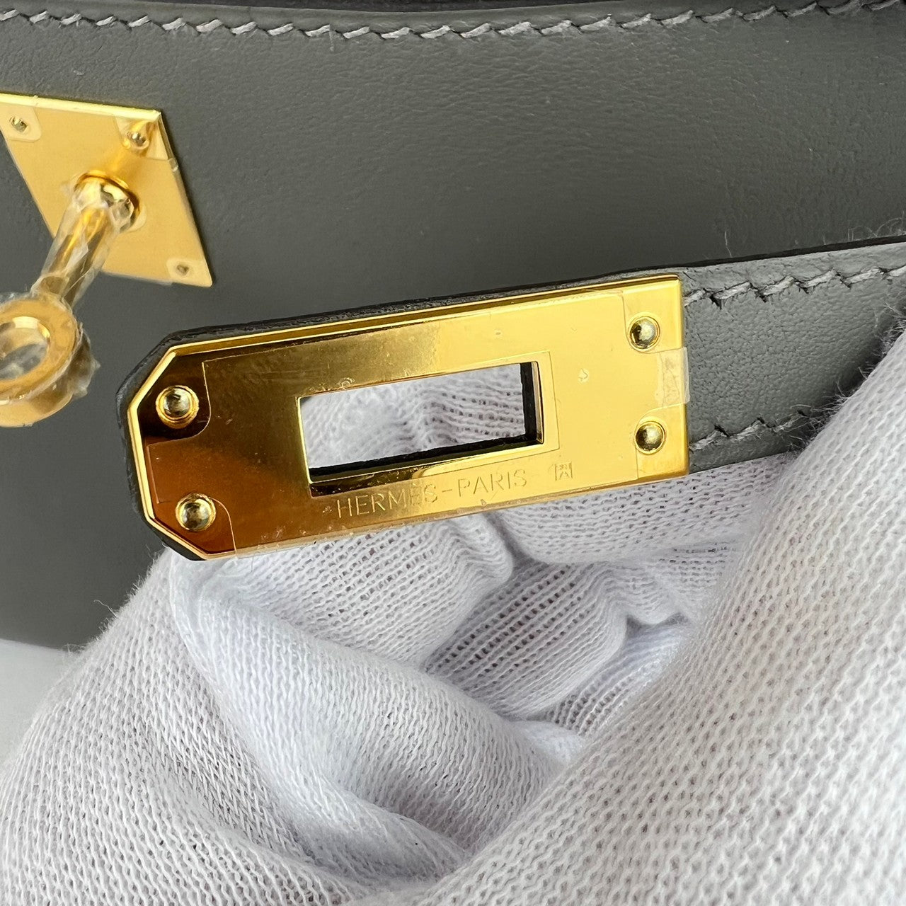 新品 HERMES ポシェットケリー グリスメイヤー スイフト ゴールド U刻
