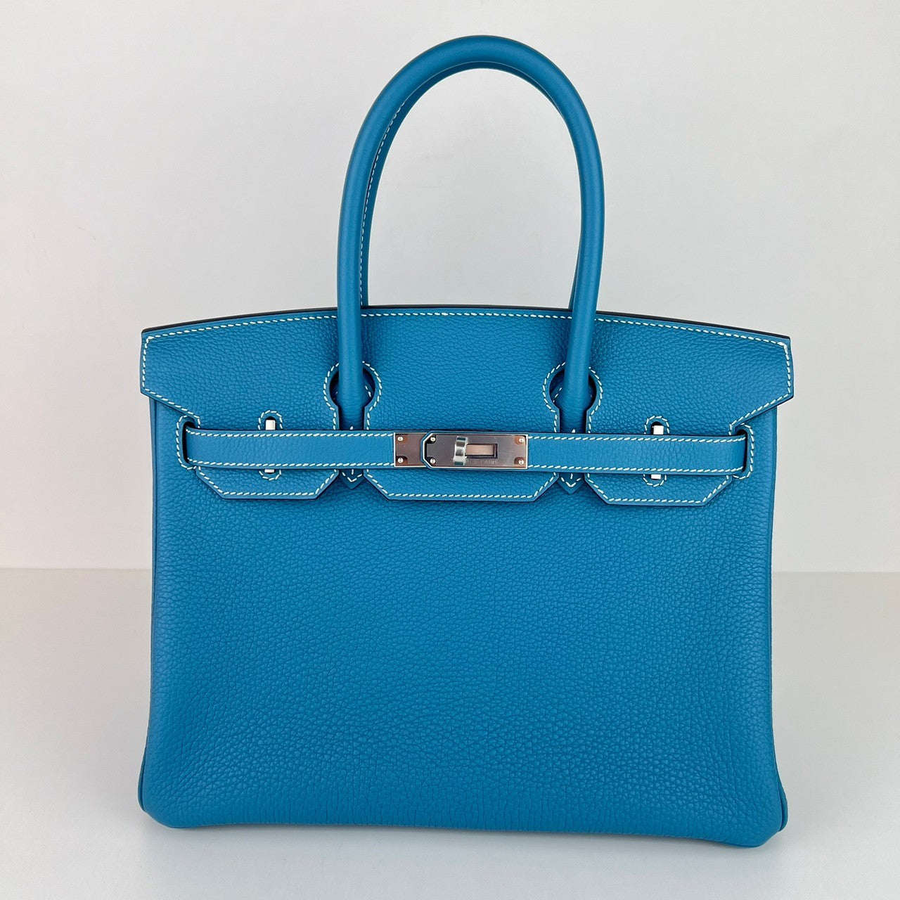 Birkin30 バーキン30 New blue jean ニューブルージン Togo トゴ PHW シルバー金具 Stamp-W W刻印
