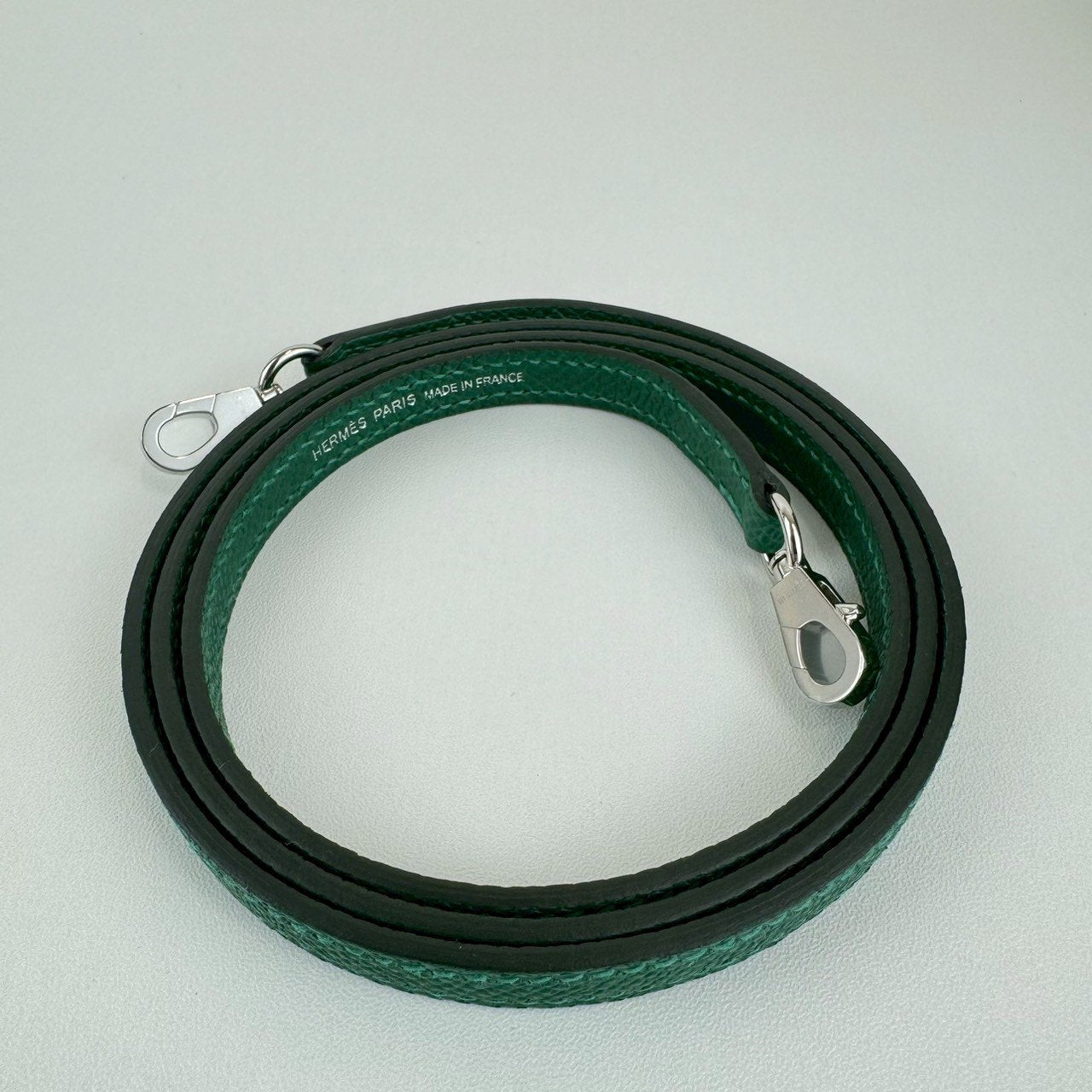 Mini kelly ミニケリー Stamp-W W刻印 Epaom エプソン Vert moyen ヴェールモワイヤン PHW シルバー金具