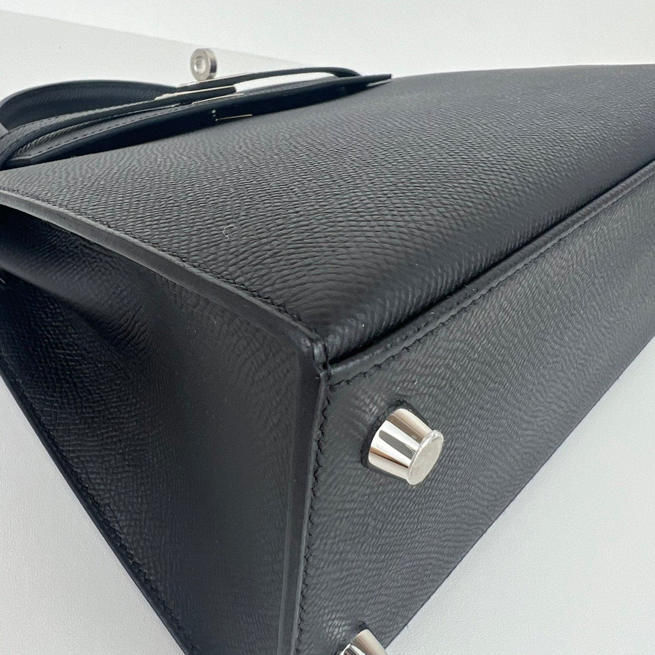 Kelly25 ケリー25 Black ブラック Epsom エプソン PHW シルバー金具 Stamp-W W刻印