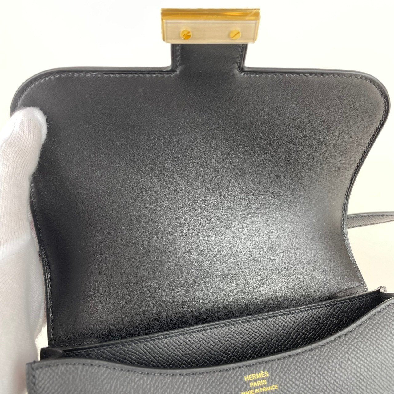 Constance mini コンスタンスミニ Black ブラック Epsom エプソン ゴールド金具 B刻 ショルダーバッグ レディースバッグ