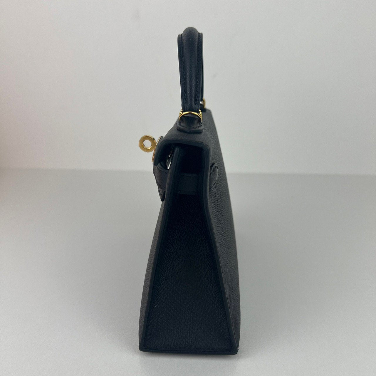 Mini kelly ミニケリー Black ブラック GHW ゴールド金具 Epsom エプソン Stamp-W W刻印