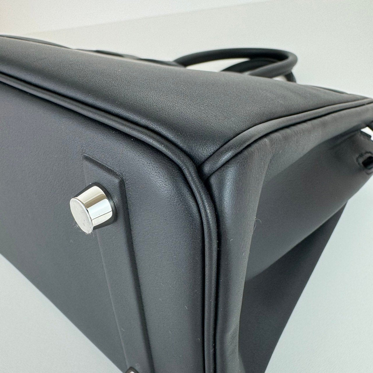 Birkin25 shadow バーキン25 シャドウ Black ブラック Swift スイフト PHW シルバー金具 Stamp-W W刻印