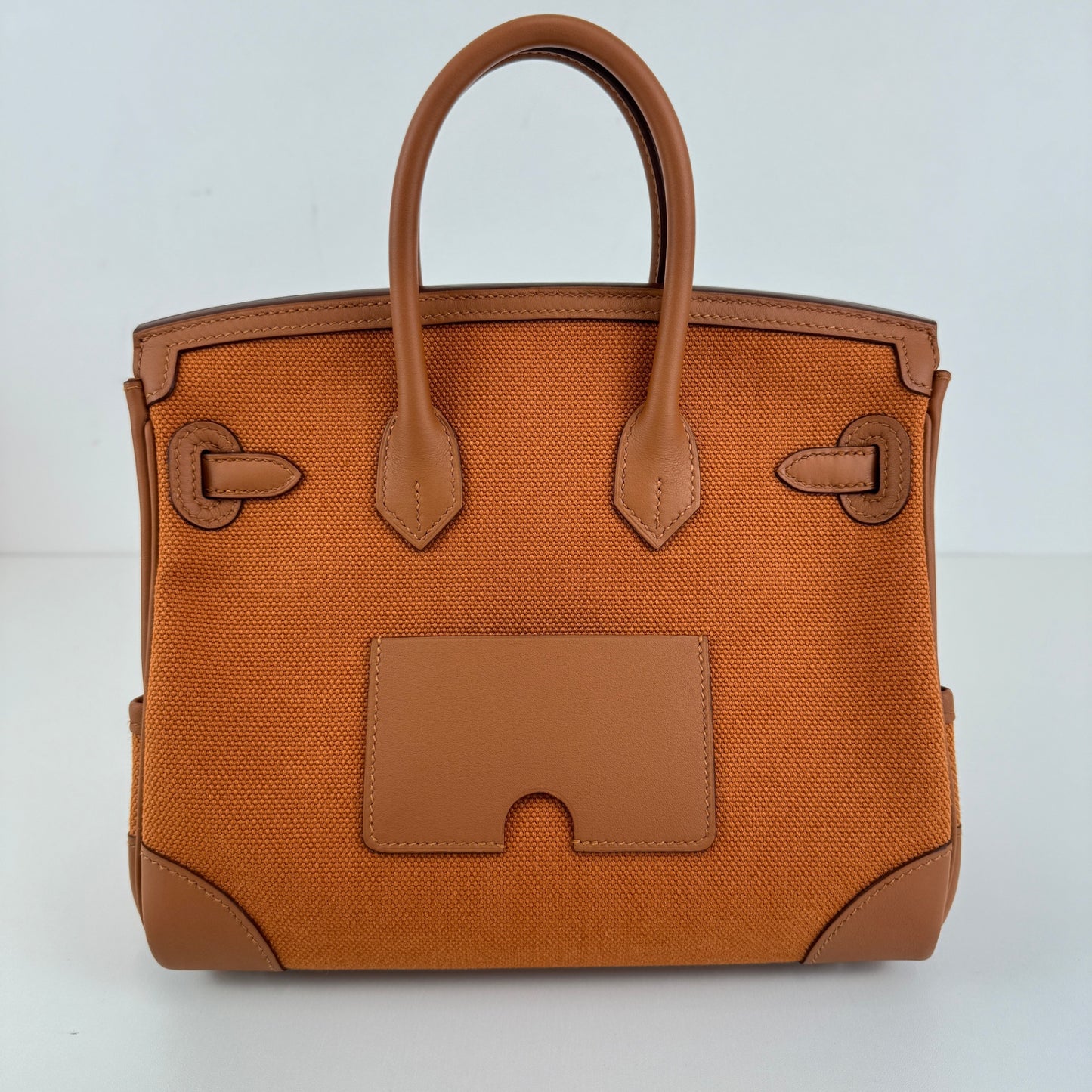 Birkin25 cargo バーキン25 カーゴ Gold ゴールド Toile goelan/Swift トワルゴエラン/スイフト PHW シルバー金具 Stamp-W W刻印