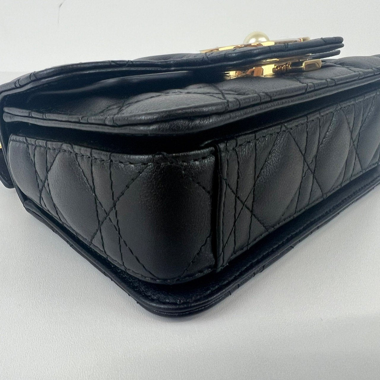 Dior Jolie トップハンドルバッグミニ Black ブラック GHW ゴールド金具 Calf