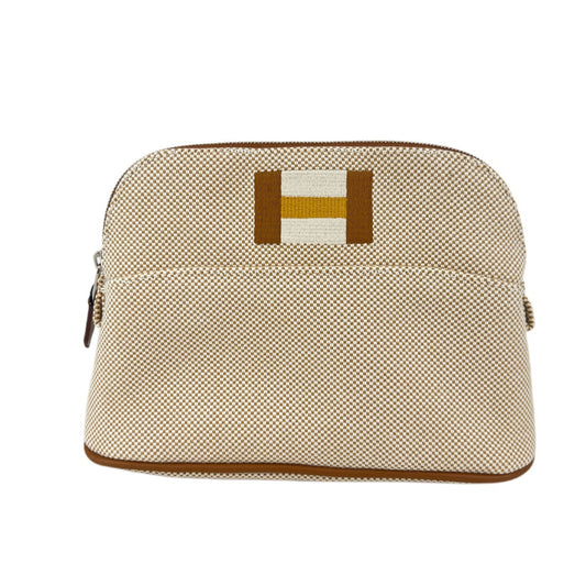 Hermès エルメス Trousse Bolide casaque mini ボリードポーチ カザック ミニ 綿100% Miel ミール
