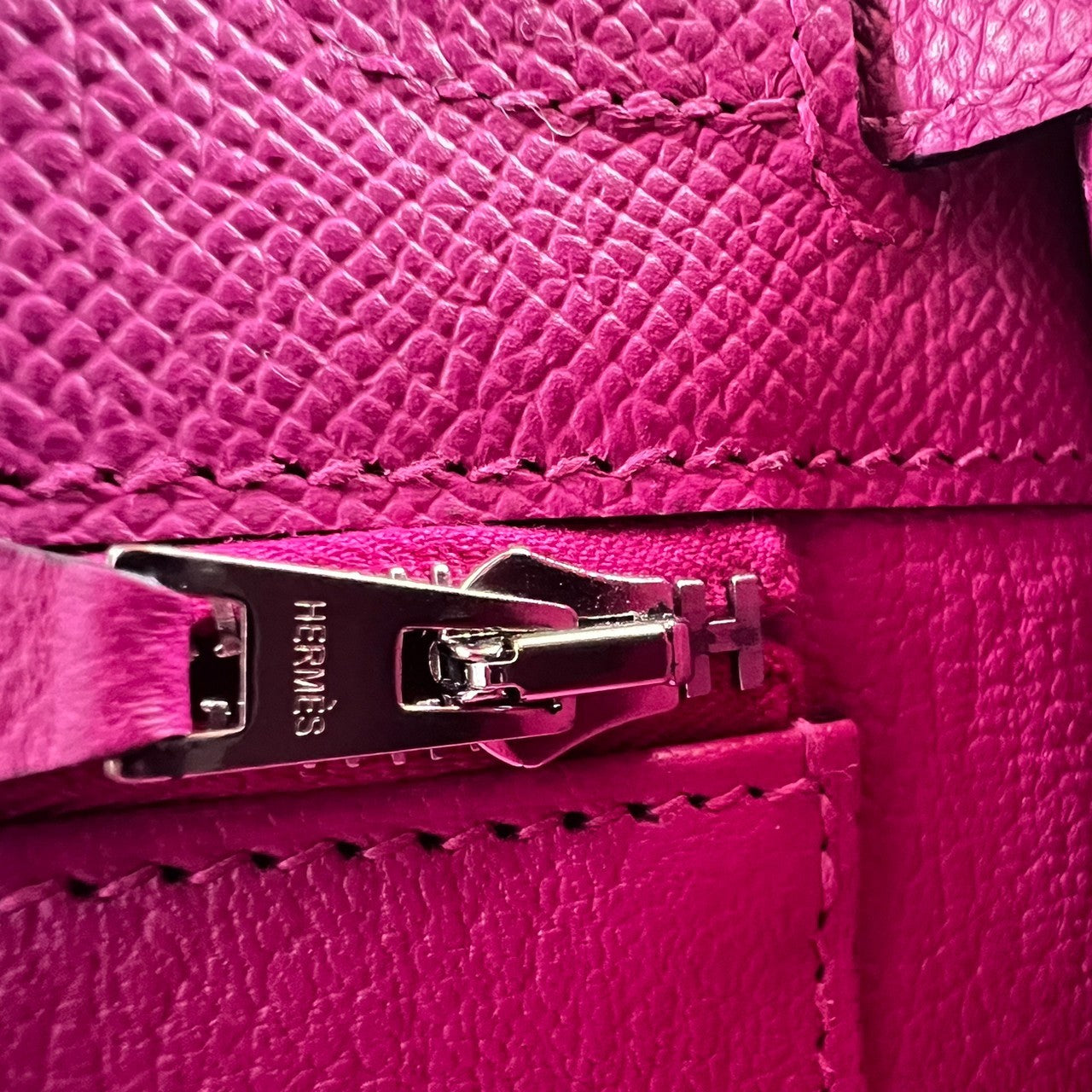 Kelly25 Sellier ケリー25 セリエ Rose pourpre ローズパープル Epsom エプソン PHW シルバー金具 C刻