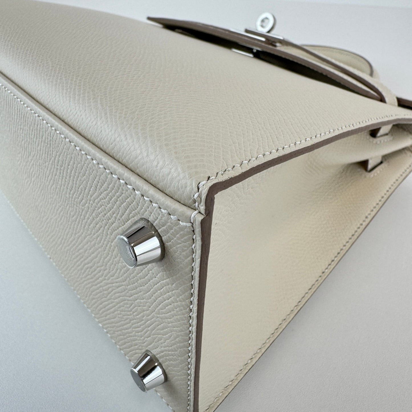 Kelly25 ケリー25 Craie クレ PHW シルバー金具 Epsom エプソン Stamp-W W刻印