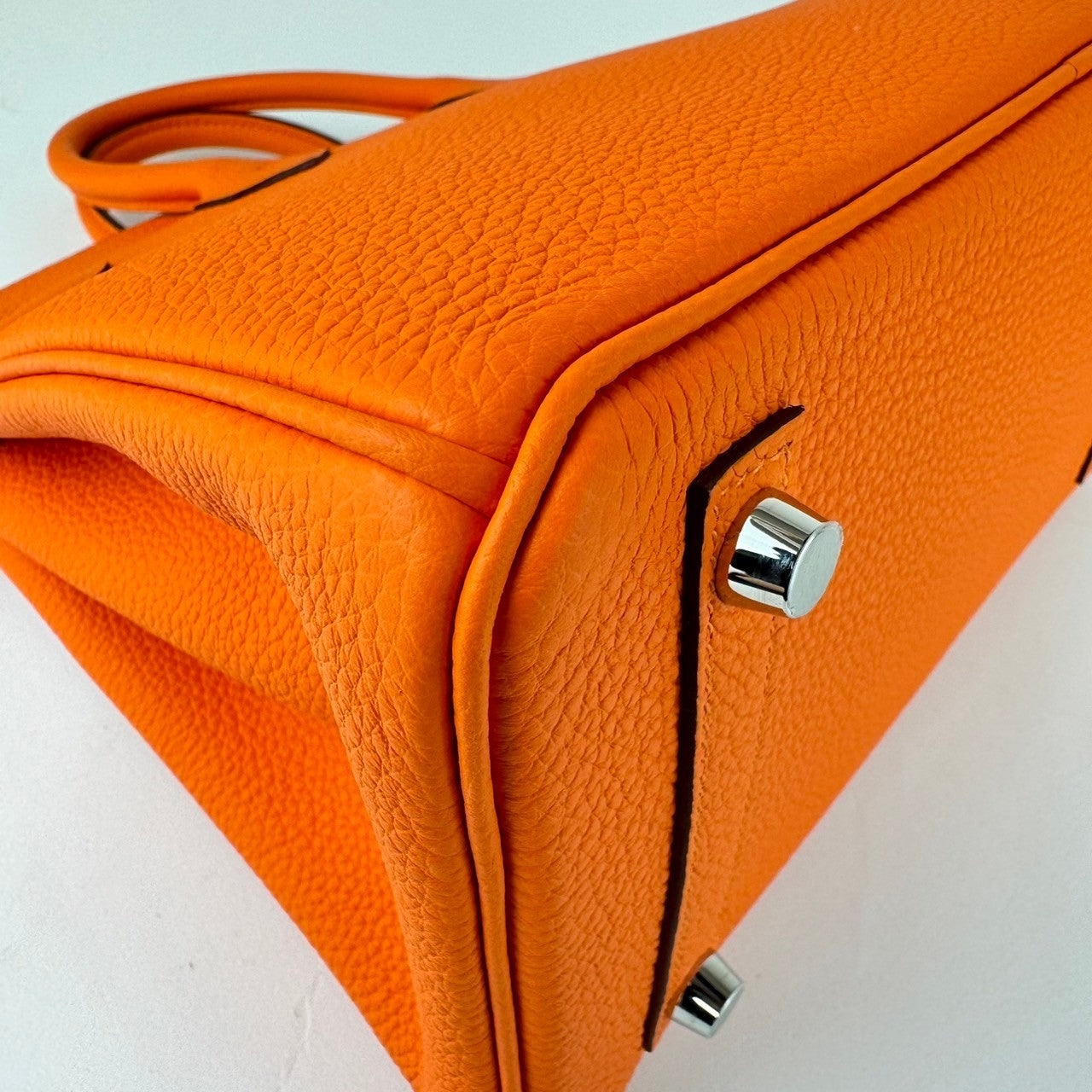 Birkin25 バーキン25 Orange minimum オレンジミニマム PHW シルバー金具 Togo トゴ Stamp-B B刻印