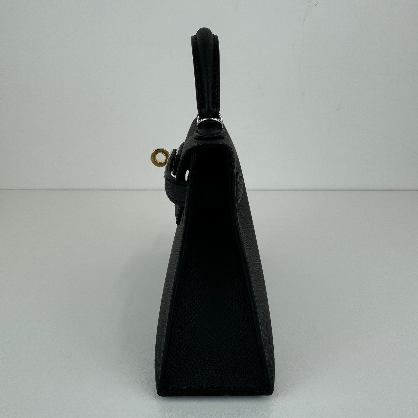 Mini kelly ミニケリー Black ブラック EHW エレクトラム金具 Stamp-K K刻 Epsom エプソン