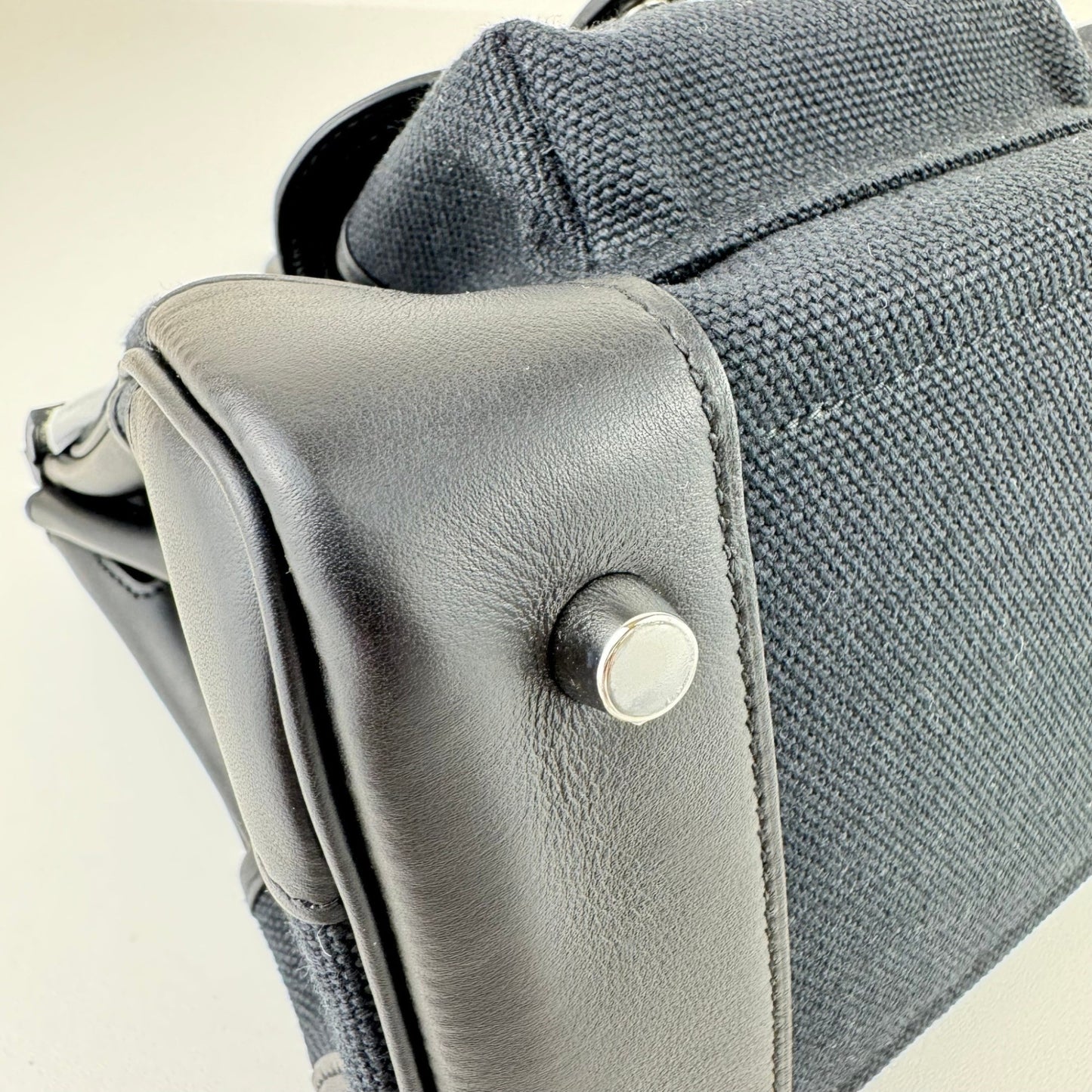 Birkin25 Cargo バーキン25カーゴ Black ブラック PHW シルバー金具 Toile Goeland Canvas Veau Swift トワルゴエラン ヴォースイフトStamp-W W刻印