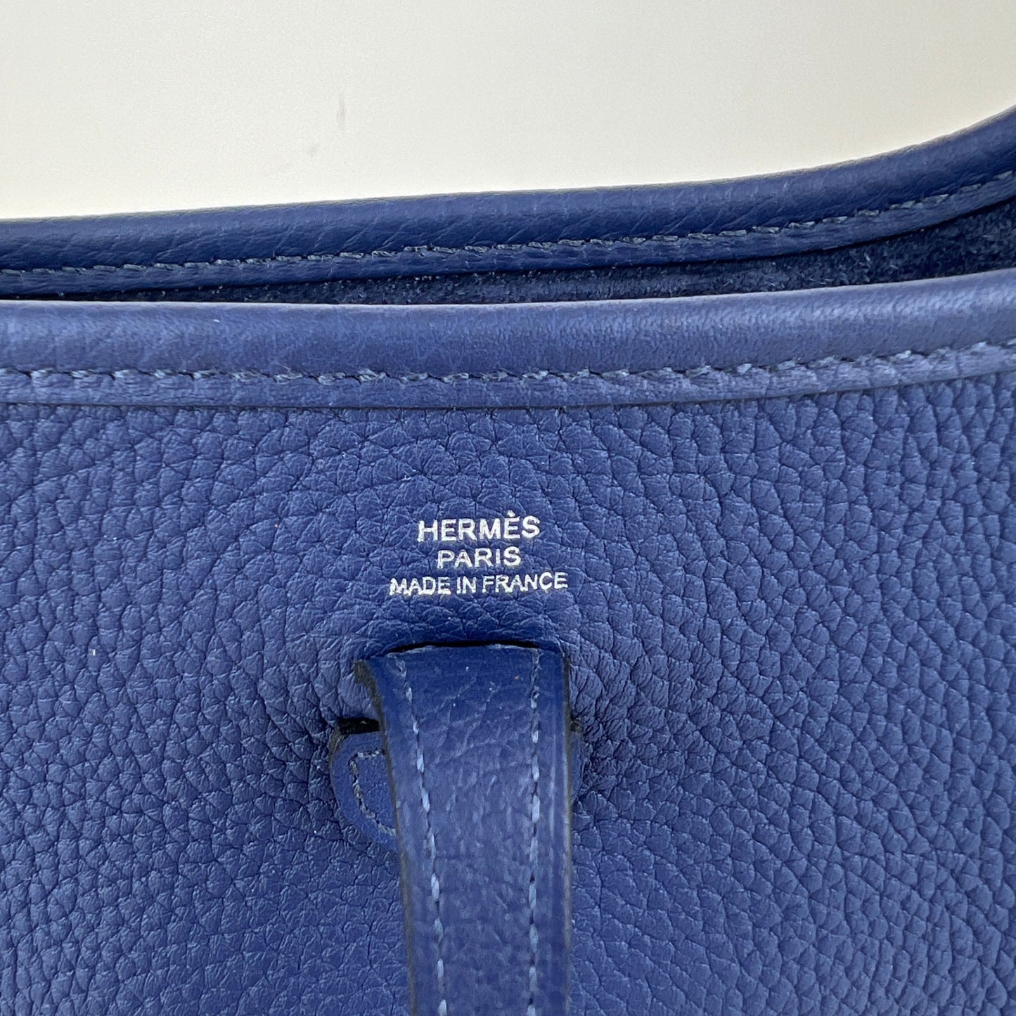 Evelyne TPM エブリンTPM Blue Saphir ブルーサフィール Taurillon Clemence トリヨンクレマンス PHW シルバー金具 Stamp-Z Z刻印