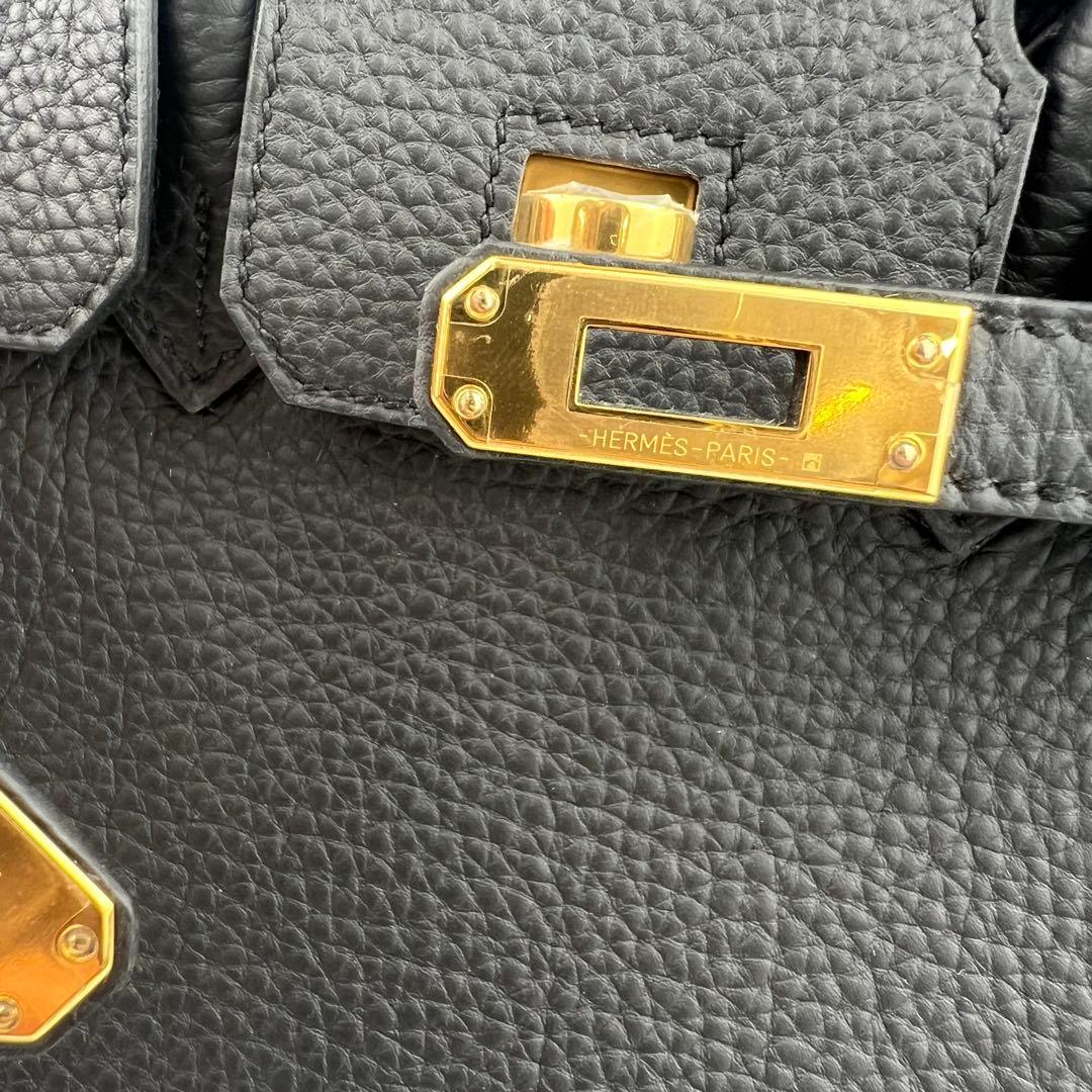 Birkin25 バーキン25 Black ブラック Togo トゴ GHW ゴールド金具 Stamp-W W刻印