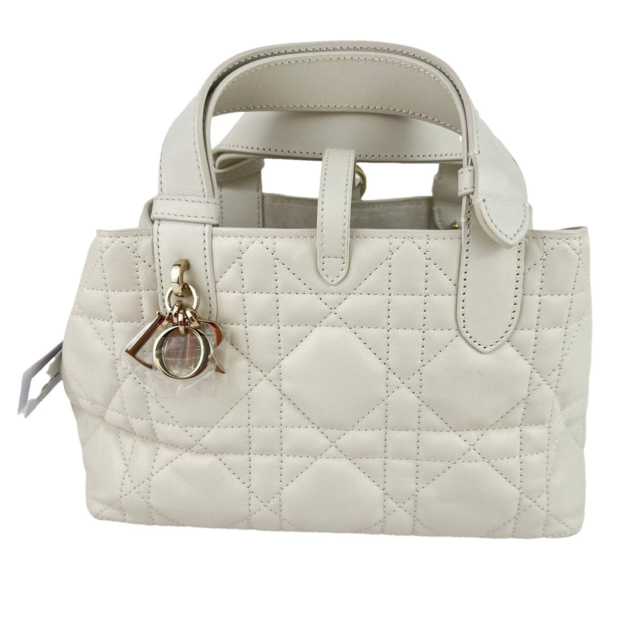 Toujours バッグ スモール White ホワイト GHW ゴールド金具 Calf