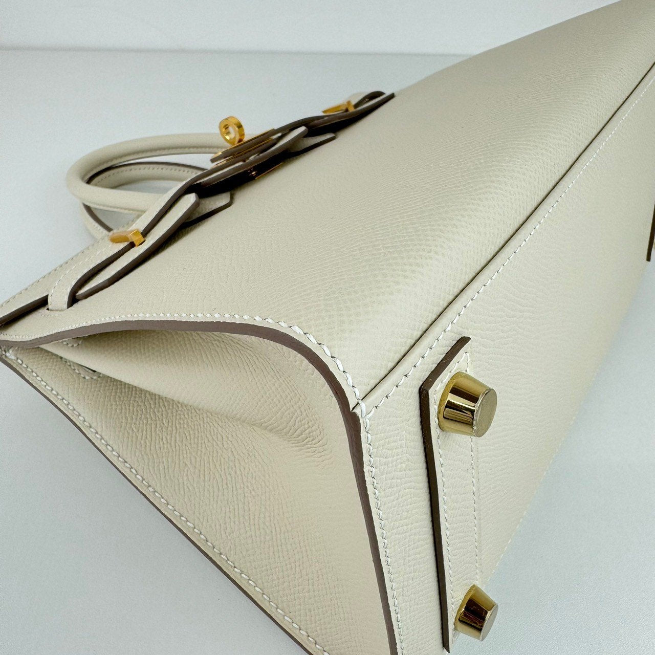 Birkin25 バーキン25 Craie クレ Epsom エプソン GHW ゴールド金具 Stamp-W W刻印