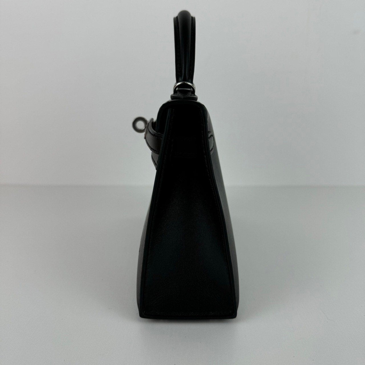 Mini kelly cheval de bois ミニケリー シュヴァル・ド・ボワ Black ブラック Tadelakt タデラクト PHW シルバー金具 Stamp-W W刻印