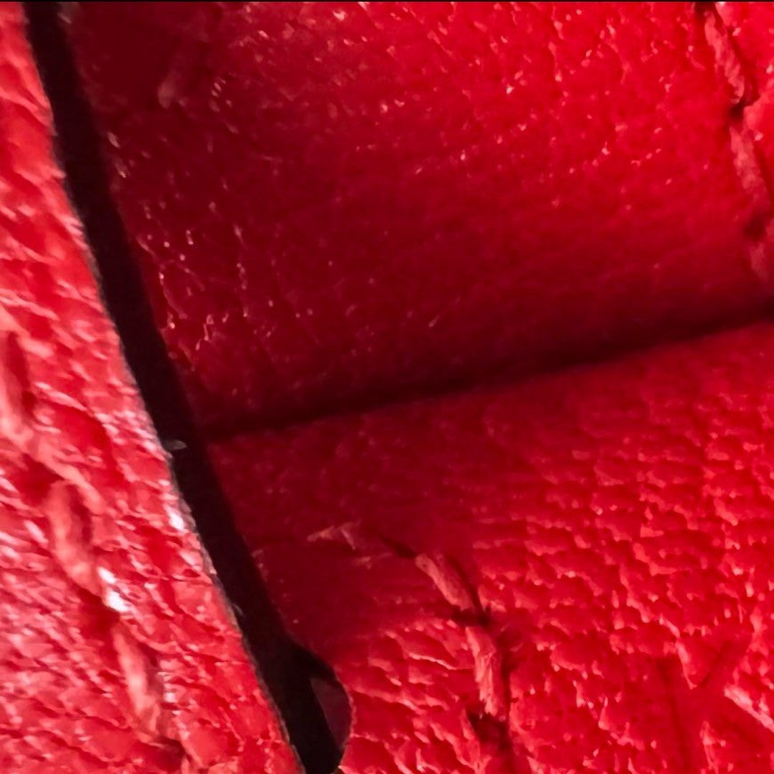 Kelly25 ケリー25 Rouge de coeur ルージュクー シルバー金具 Stamp-K K刻印 Chevre シェーブル