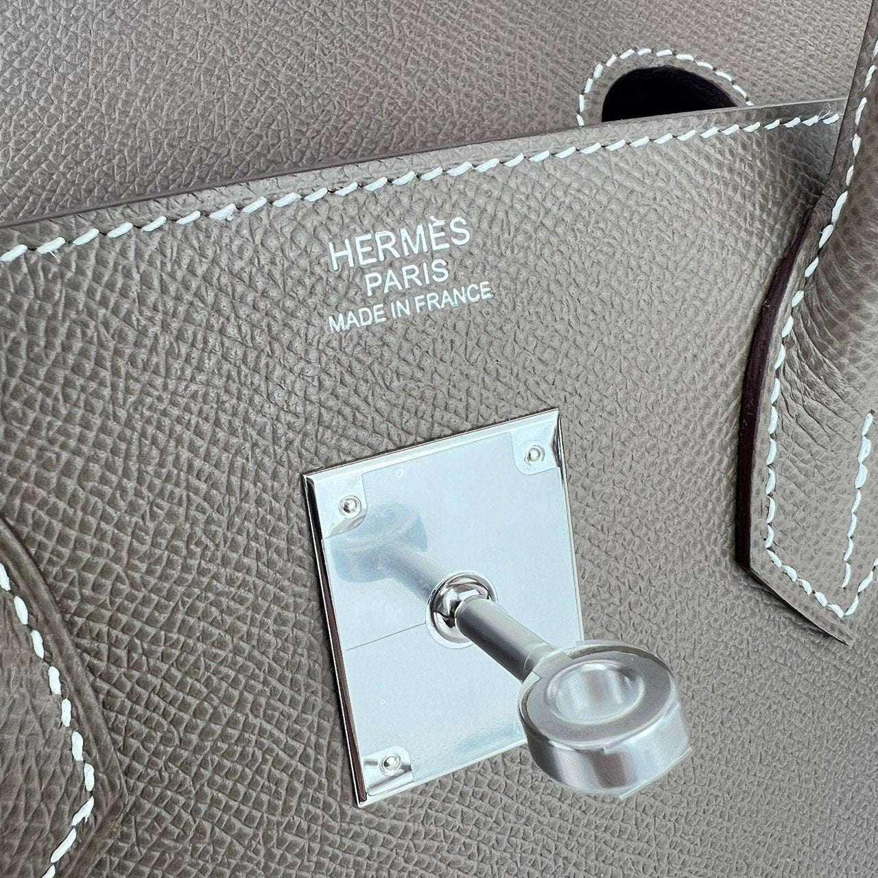 新品未使用 B刻 HERMES エルメス Birkin30 Sellier バーキン30セリエ Etoupe エトープ PHW シルバー金具