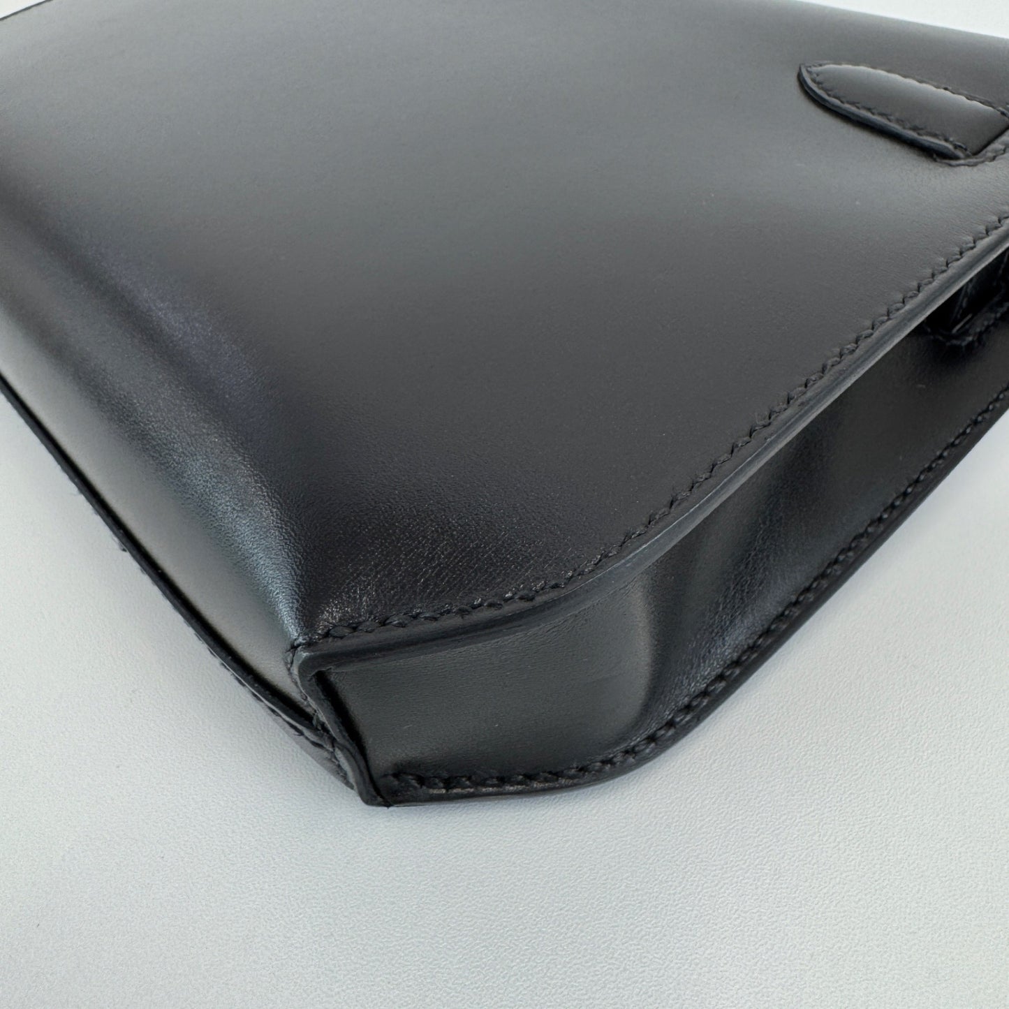 Hermès エルメス Kelly depeche ケリーデペッシュ Stamp-W W刻印 Box calf ボックスカーフ Black ブラック PHW シルバー金具