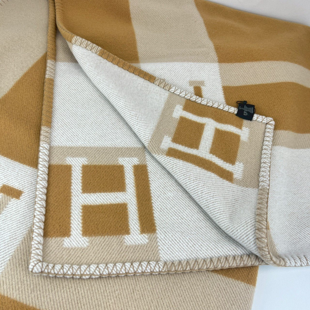 Plaid jacquard avalon bayadere プレード ジャカード ブレ カシミア ブランケット