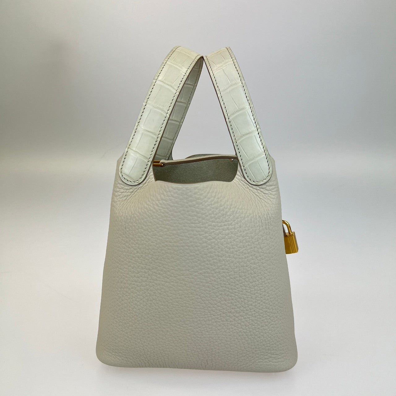 ピコタンロックPMタッチ Beton ベトン ゴールド金具 Clemanceトリヨンクレマンス Matt Alligator アリゲーターマット U刻印 ハンドバック