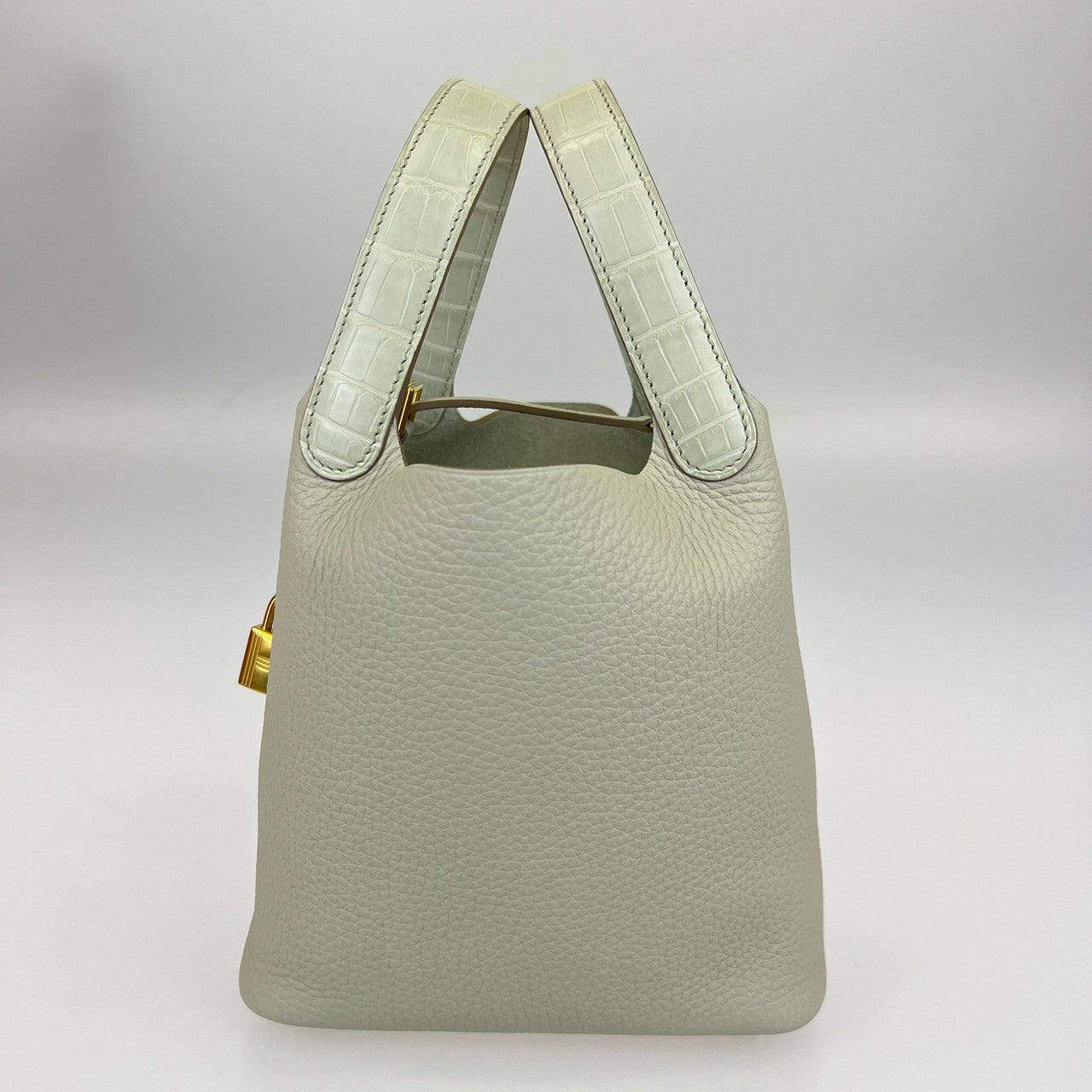 ピコタンロックPMタッチ Beton ベトン ゴールド金具 Clemanceトリヨンクレマンス Matt Alligator アリゲーターマット U刻印 ハンドバック