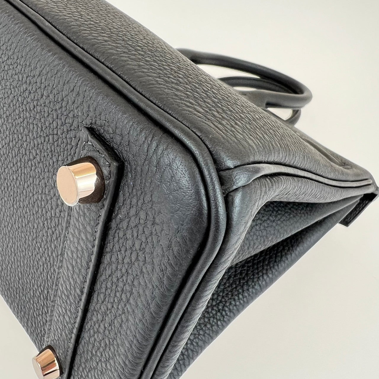 Barkin25 バーキン25 Black ブラック ローズゴールド金具 Togo トゴ B刻印