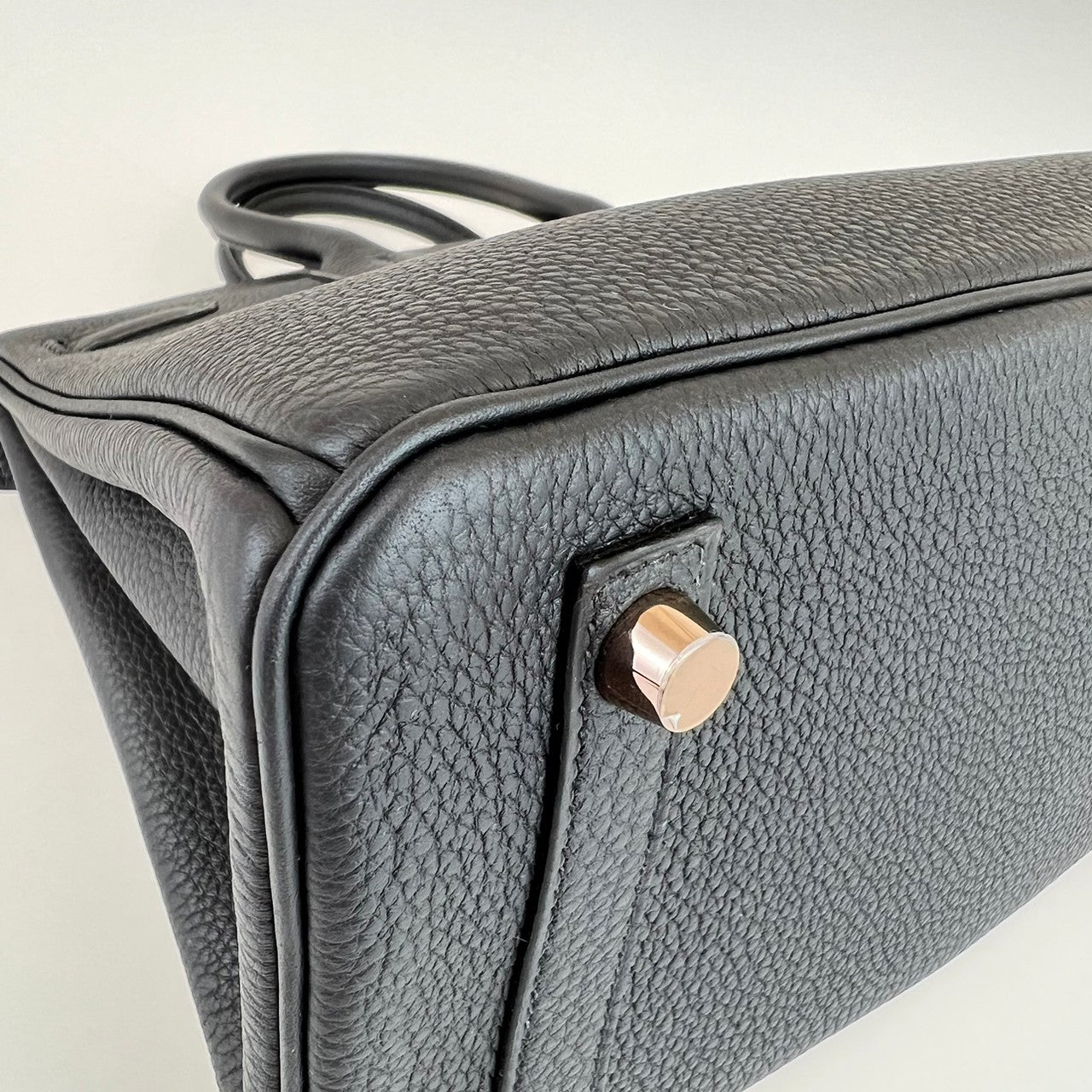 Barkin25 バーキン25 Black ブラック ローズゴールド金具 Togo トゴ B刻印