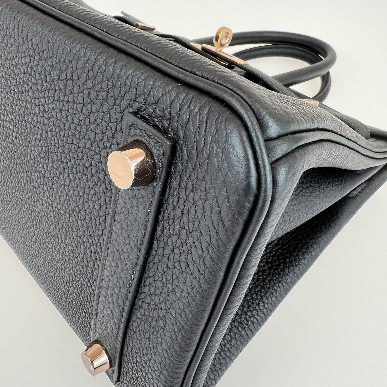 Barkin25 バーキン25 Black ブラック ローズゴールド金具 Togo トゴ B刻印
