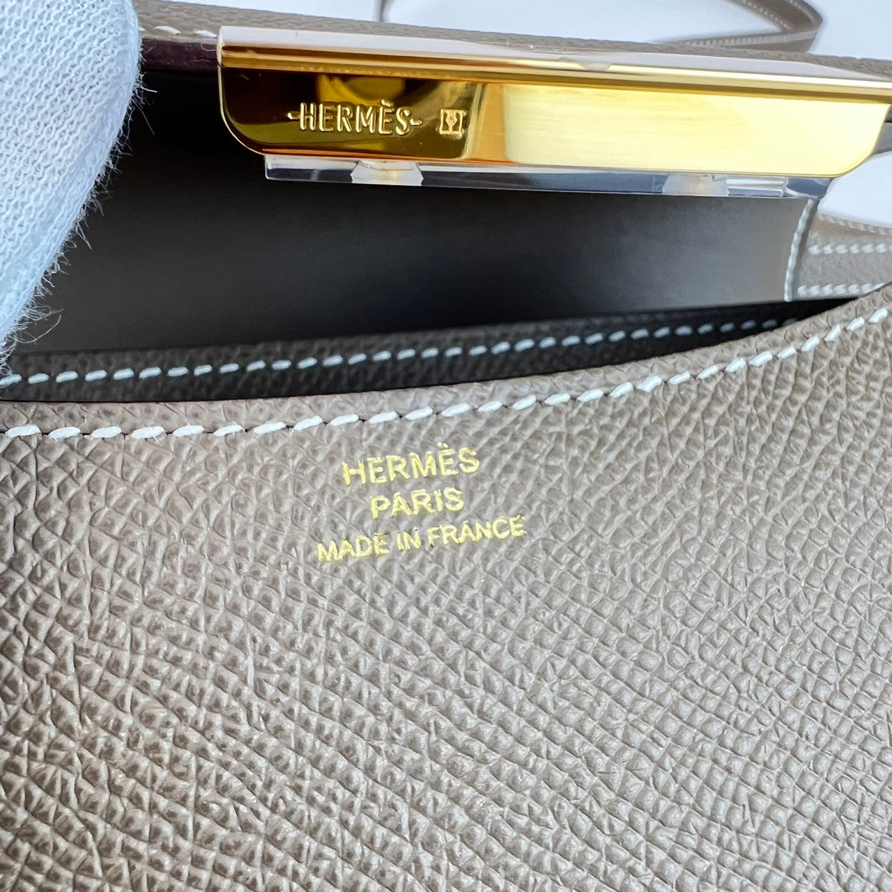 Constance mini コンスタンスミニ U刻 Etoupe エトープ ゴールド金具 Epsom エプソン