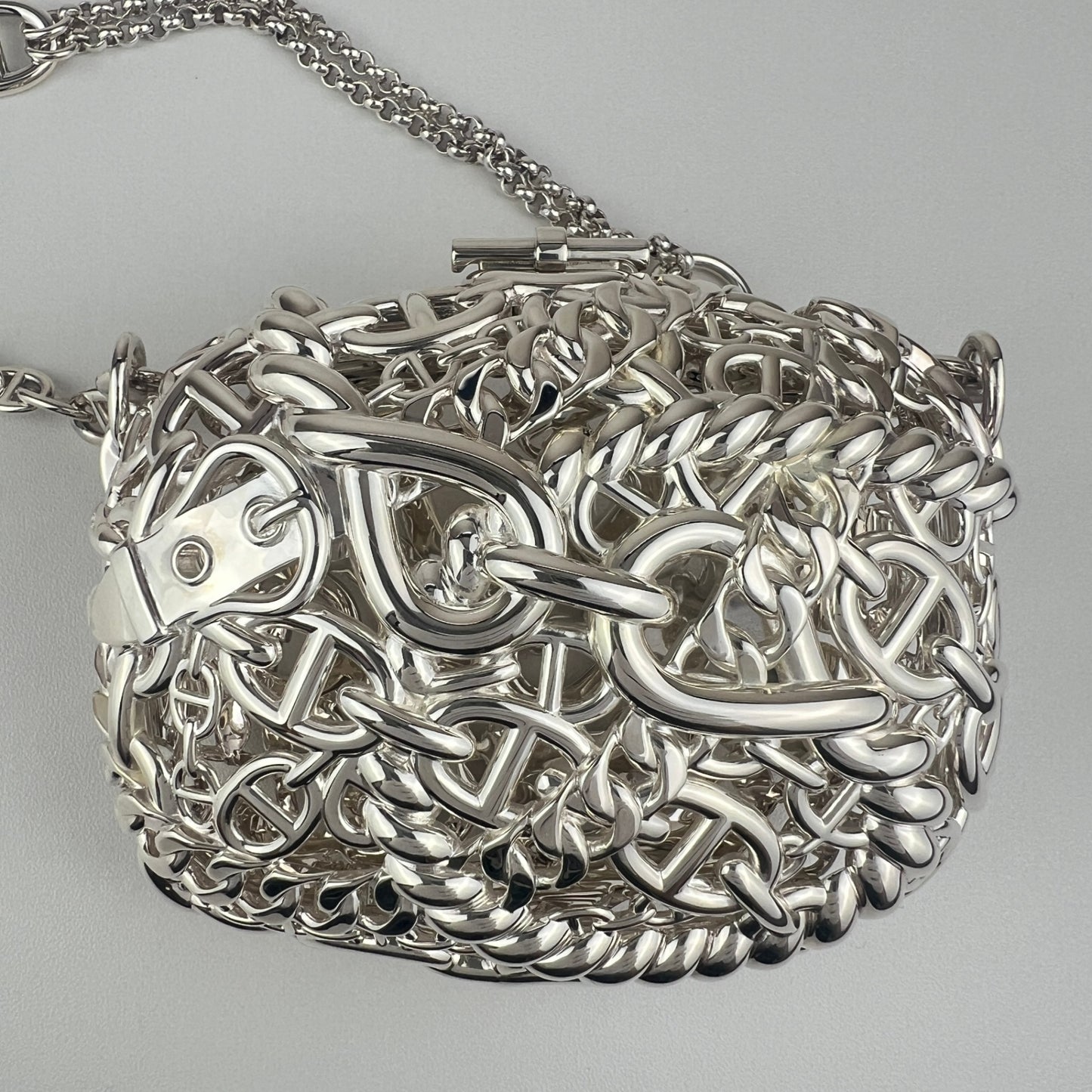 Sac bijou chaine dancre サックビジューシェーヌダンクル PHW シルバー金具 シルバー925