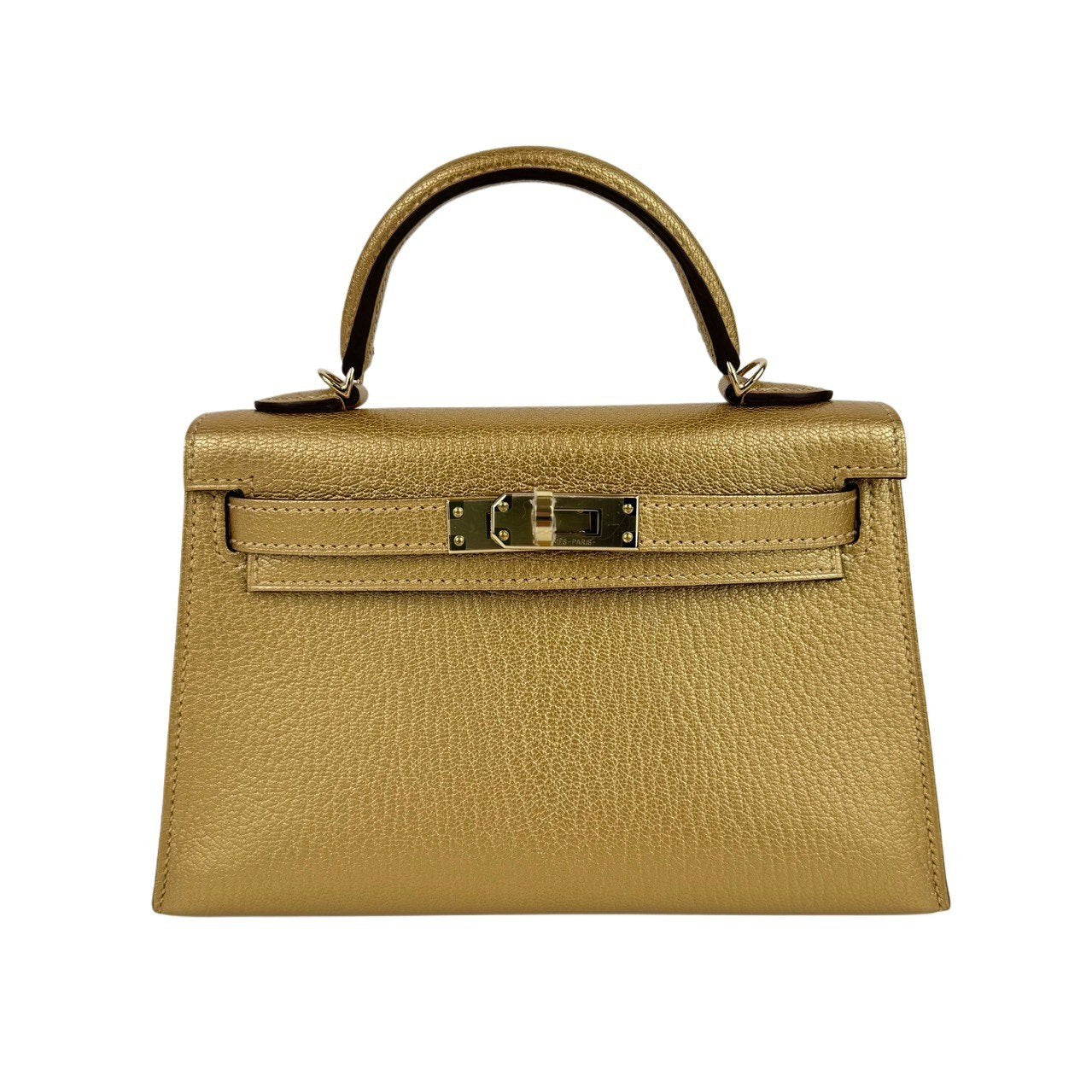 Mini kelly ミニケリー Dore ドレ Chevre シェーブル PMBHW シャンパンゴールド金具 Stamp-W W刻印