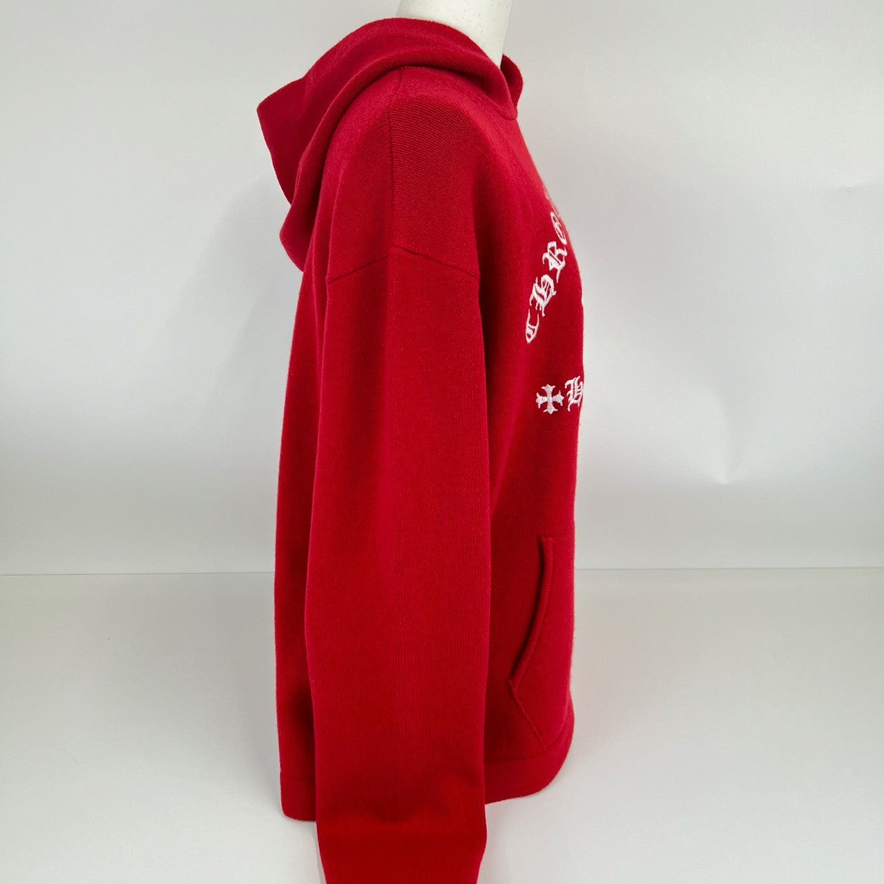 Chrome Hearts クロムハーツ パーカー レッド ホワイトロゴ メンズ XL
