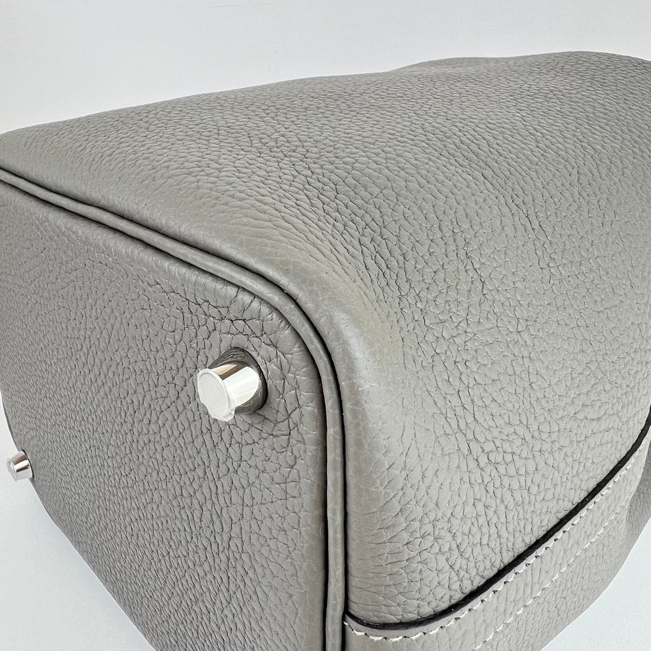 Picotin lock PM ピコタンロックPM Gris meyer グリメイヤー Clemence クレマンス PHW シルバー金具 Stamp-U U刻印