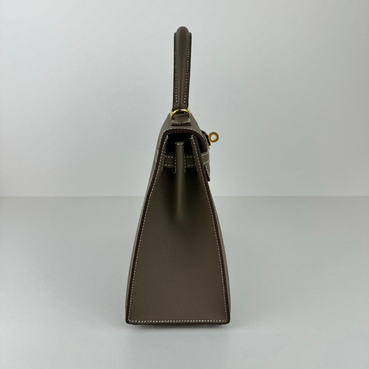 Kelly25 ケリー25 Etoupe エトープ Epsom エプソン GHW ゴールド金具 Stamp-W W刻印