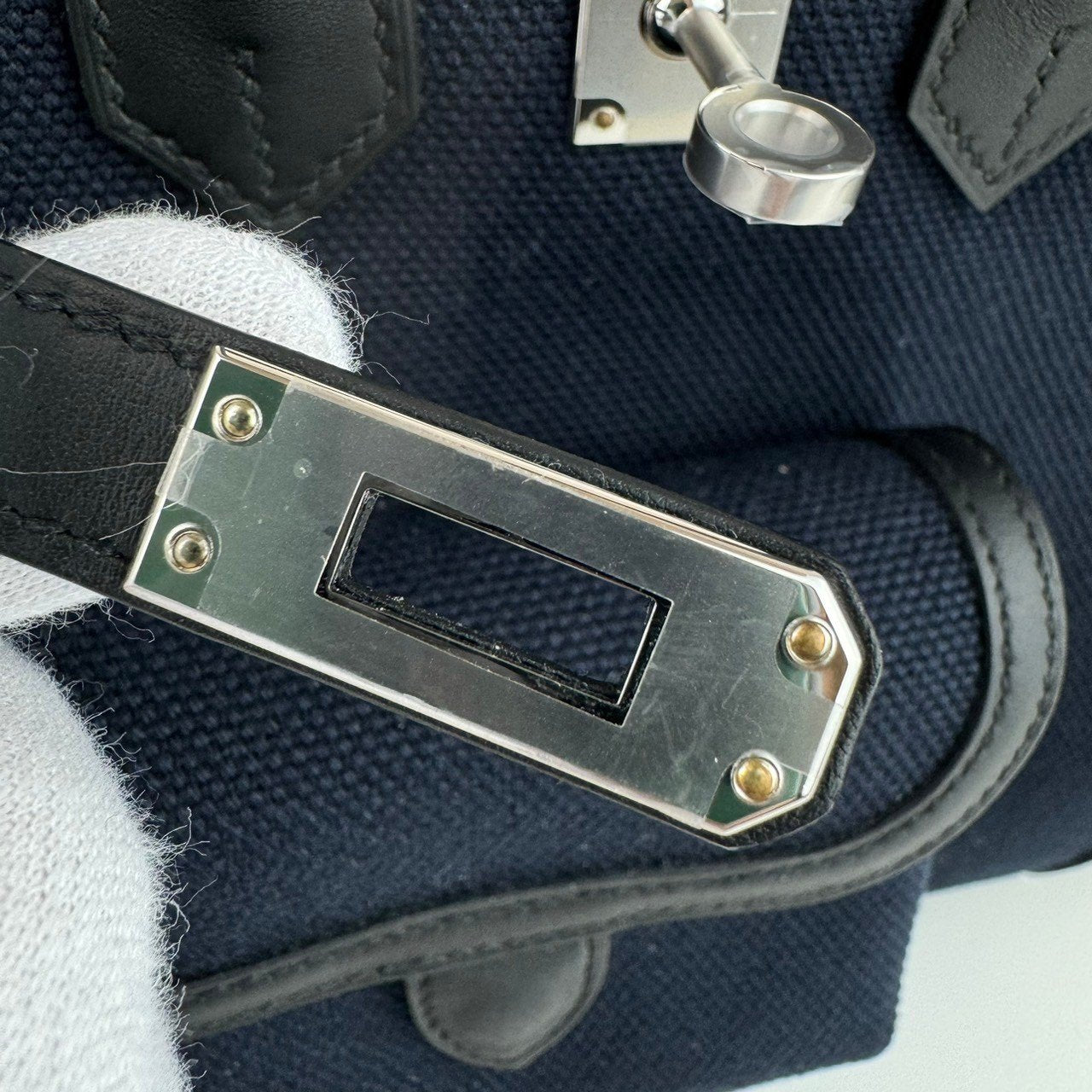 Birkin25 cargo バーキン25 カーゴ Blue marine ブルーマリン Toile gieland/Swift トワルゴエラン/スイフト PHW シルバー金具 Stamp-W W刻印