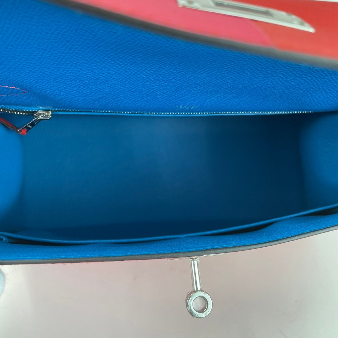 Kelly28 casaque ケリー28 カザック Rouge de coeur/Rose extreme/Bleu zanzibar ルージュデクール/ローズエクストリーム/ブルーザンジバル Epsom エプソン PHW シルバー金具 Z刻 2wayバッグ ショルダーバッグ
