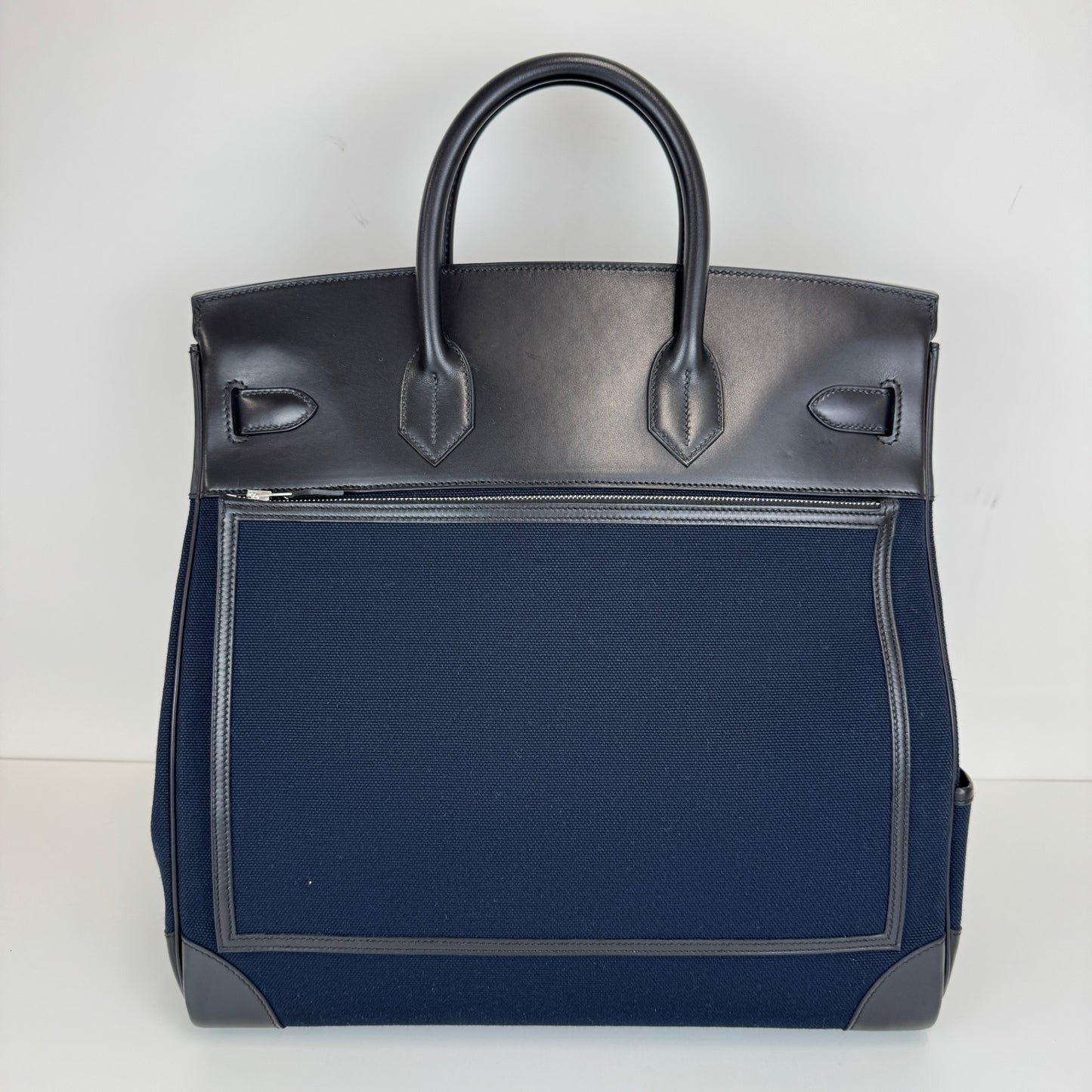 Hac 40 cargo オータクロア40 カーゴ Blue marine ブルーマリーン/Black ブラック Toile goeland/Box calf トワルゴエラン/ボックスカーフ PHW シルバー金具 B刻印