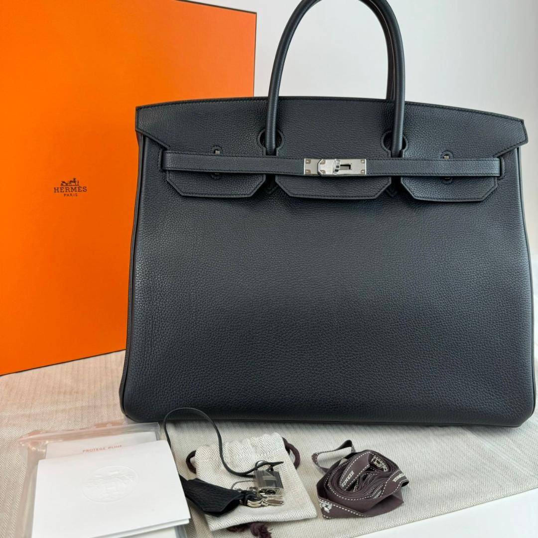 Birkin40 バーキン40 Black ブラック Togo トゴ PHW シルバー金具 Z刻
