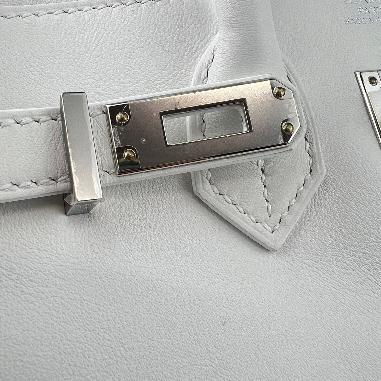 Birkin25 バーキン25 New white ニューホワイト Swift スイフト PHW シルバー金具 Stamp-W W刻印