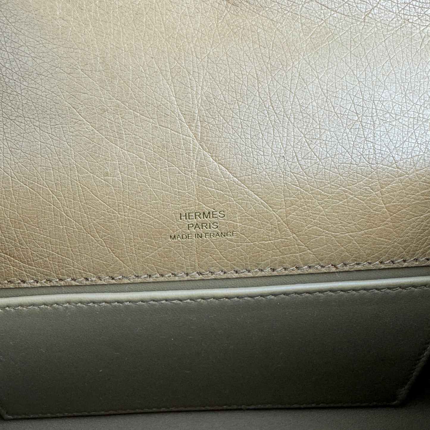 Kelly pochette ケリーポシェット Chai チャイ Ostrich オーストリッチ GHW ゴールド金具 Stamp-W W刻印