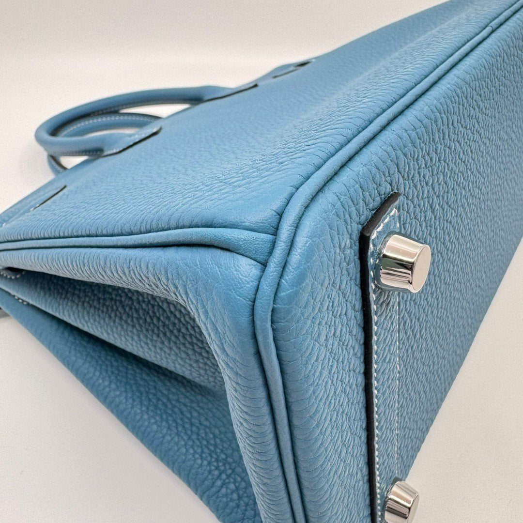 Birkin25 バーキン25 New blue jean ニューブルージーン W刻 PHW シルバー金具 Togo トゴ
