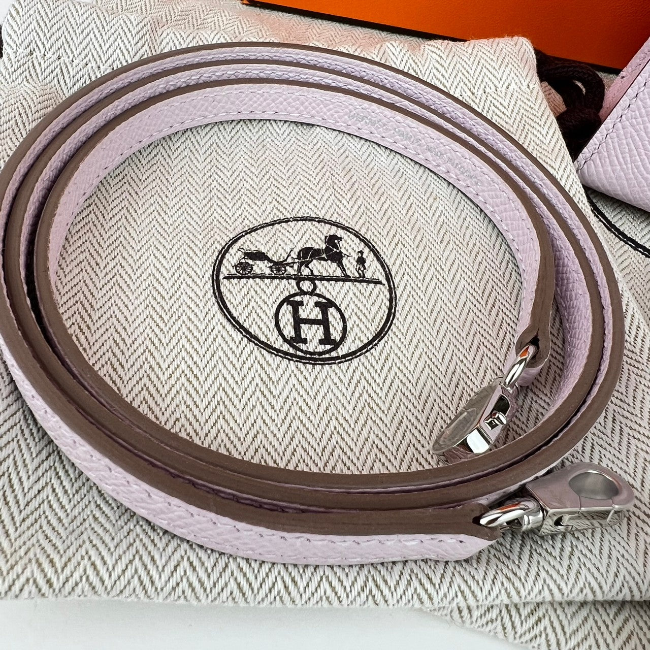 新品未使用 HERMES エルメス Mini Kelly ミニケリー Mauve pale モーヴペール Epsom エプソン PHW シルバー金具 B刻印 2WAYバック ハンドバック ショルダーバック