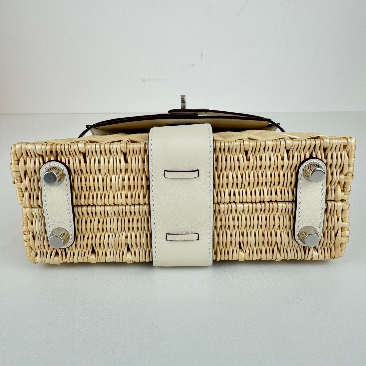 Mini kelly picnic ミニケリーピクニック Nata ナタ Swift/Rattan スイフト/ラタン PHW シルバー金具 Stamp-W W刻印