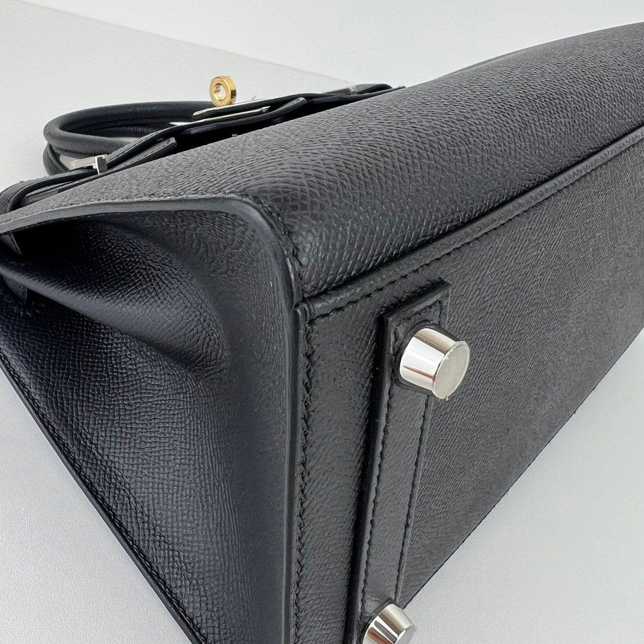 Birkin25 バーキン25 Black ブラック Epsom エプソン Electrum Hardwear エレクトラム金具 Stamp-W W刻印