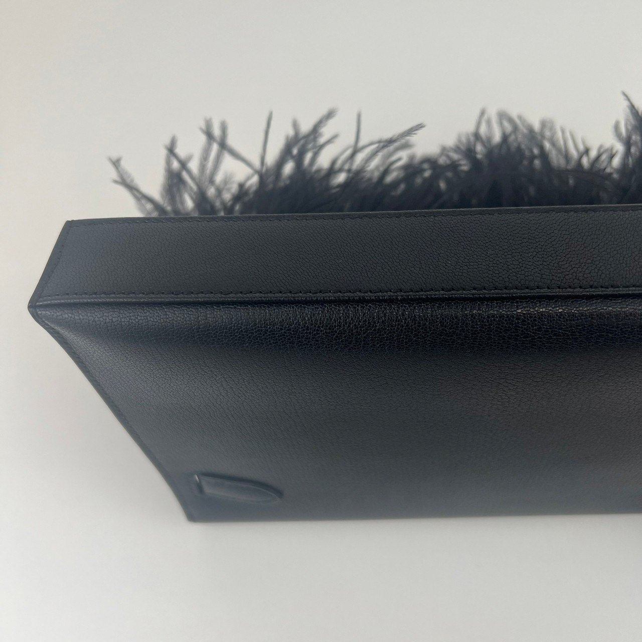 Kelly Elan feather ケリーエランフェザー Black ブラック Madame マダム PHW シルバー金具 Stamp-W W刻印
