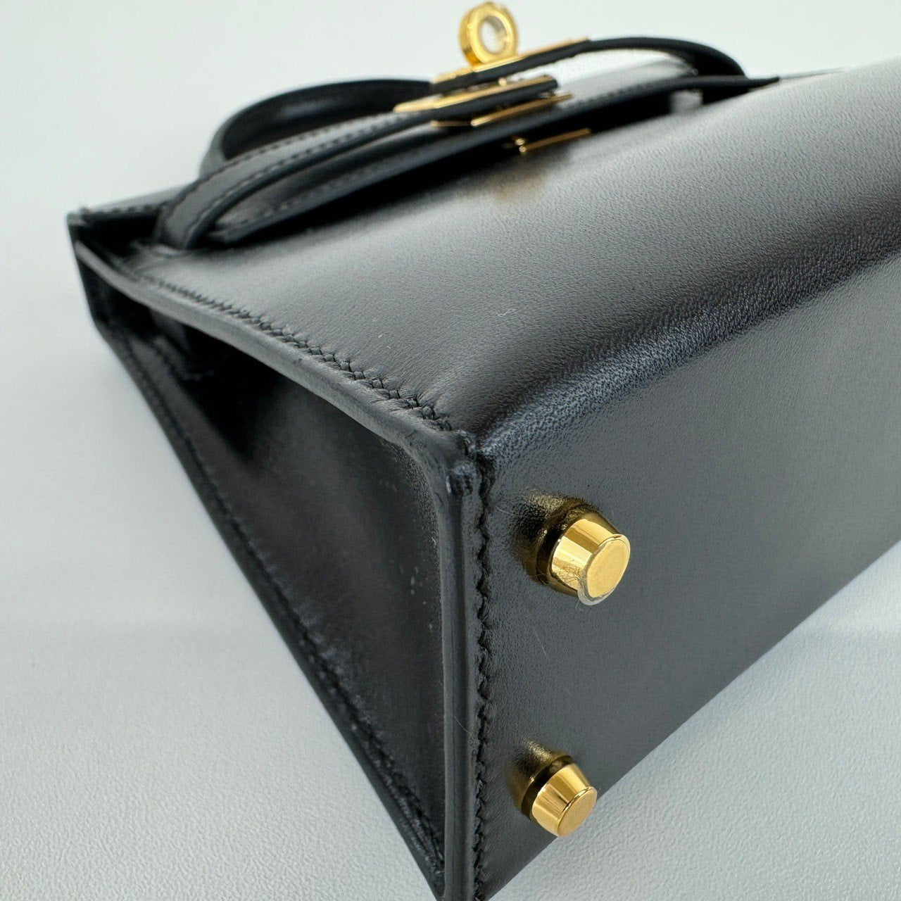 Mini kelly ミニケリー Black ブラック GHW ゴールド金具 Box ボックス Stamp-B B刻印