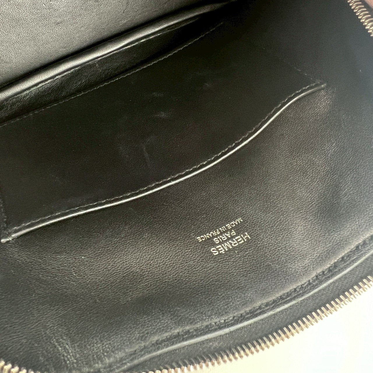 Hermès エルメス Bolide 1923 mini Pique Colle ボリード1923ミニ ピケ コレ 100周年記念モデル Stamp-W W刻印 Chevre シェーブル Black ブラック PHW シルバー金具