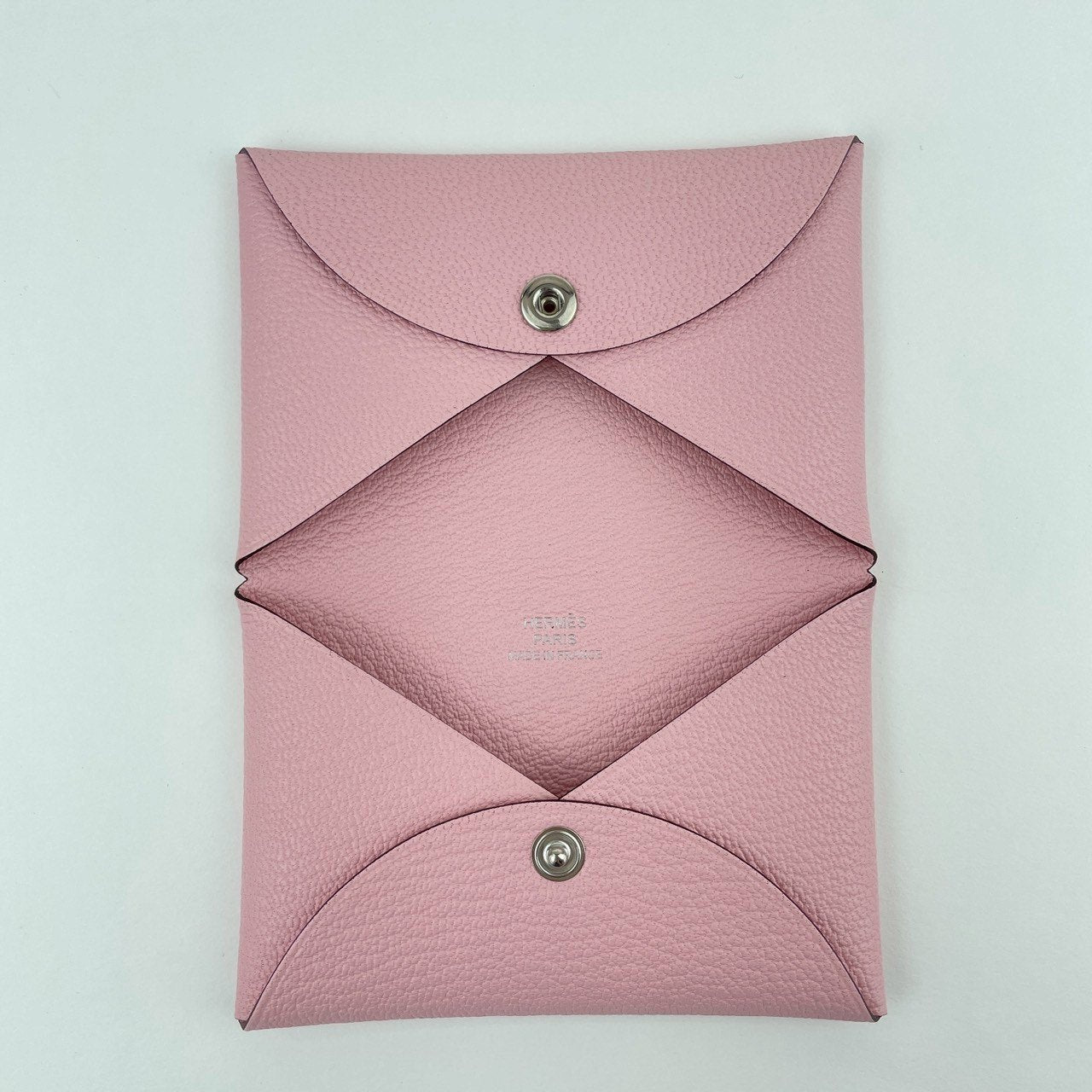 Hermès エルメス Calvi カルヴィ Stamp-K K刻 Rose sakura ローズサクラ Chevre シェーブル