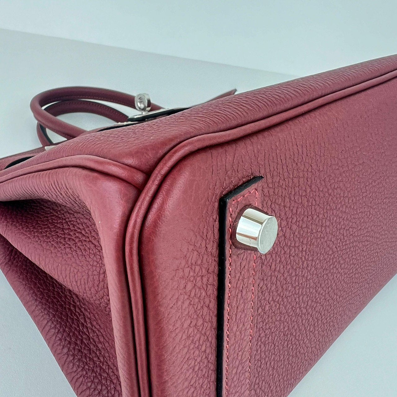 Birkin25 バーキン25 Rouge H ルージュアッシュ Togo トゴ PHW シルバー金具 Stamp-W W刻印